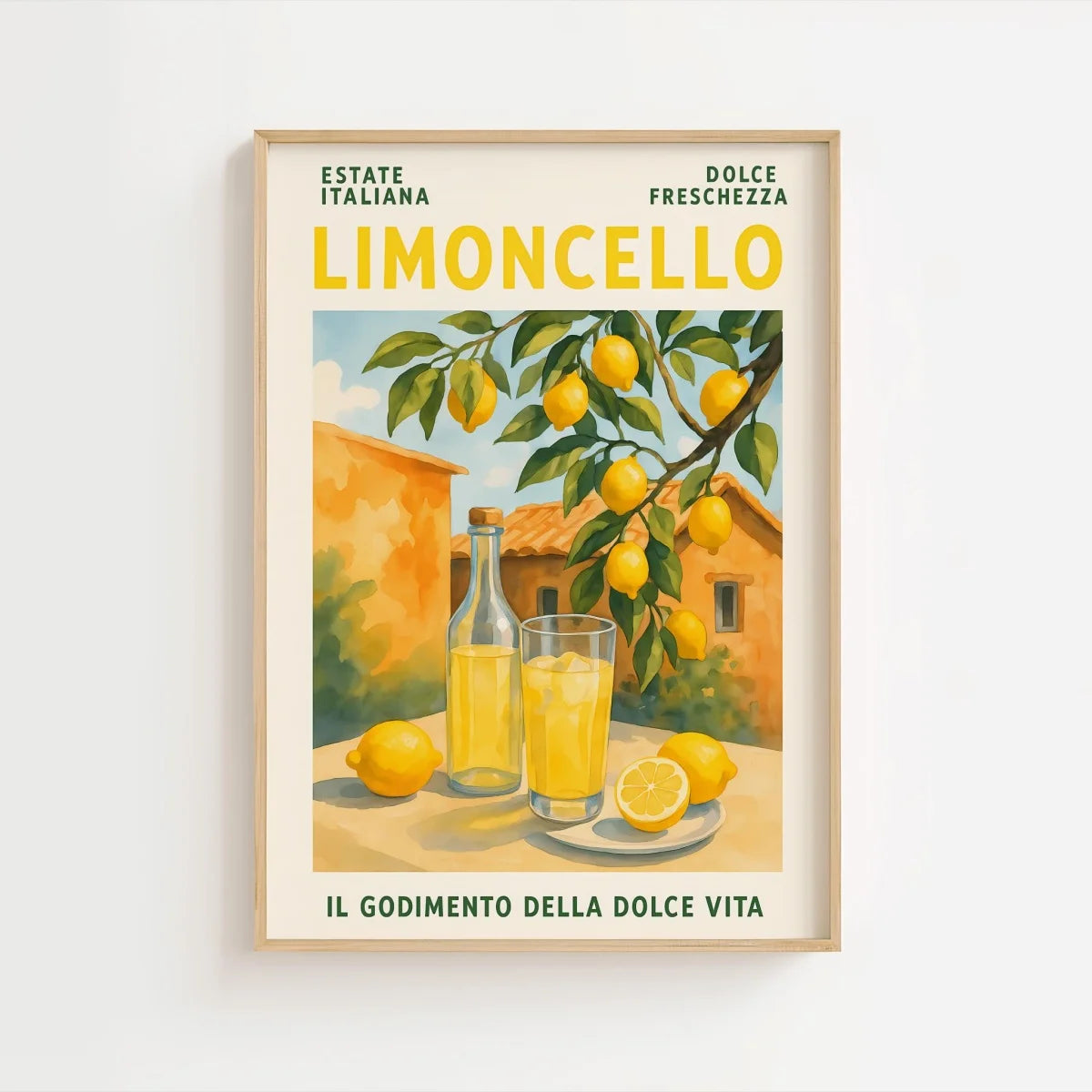 Italian Lemon Tree Canvas Poster &mdash; Cottagecore Landscape Spring Wall Art for Home Decor — view 10 of wall art & prints