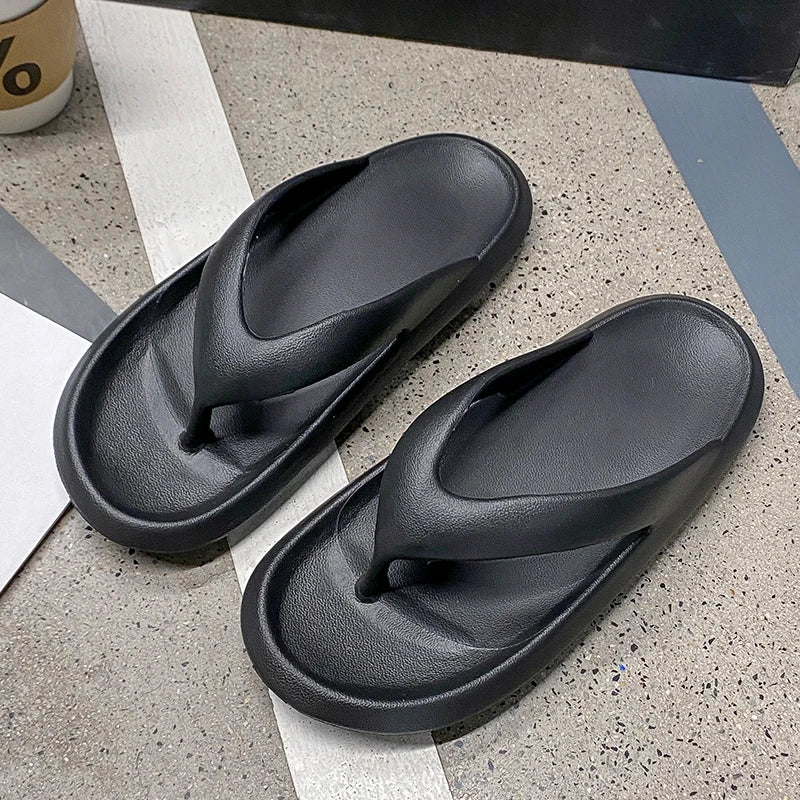 Summer Sandals Couples Flip-Flops — Thick-Sole Beach Slides for Him & Her — view 10 of summer sandals