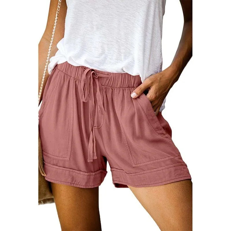Plus-Size Women’s Sport Shorts — S-5XL Rope-Tie Summer Yoga Leggings Shorts — view 17 of shorts