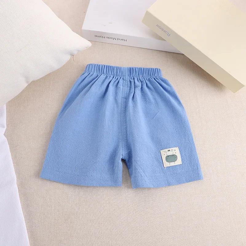 Kids Cotton-Linen Summer Shorts – Cute & Comfy (1-5 Years)