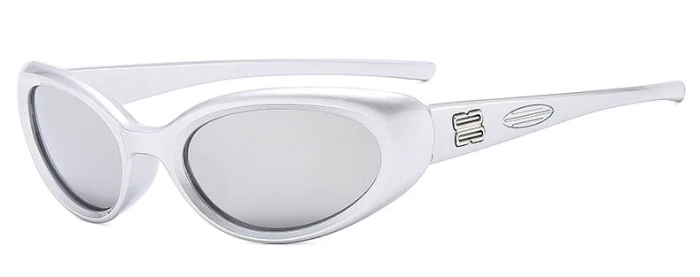 Women's Y2K Oval Sunglasses — Vintage Cat-Eye UV400 Retro Shades (Unisex) — view 10 of sunglasses