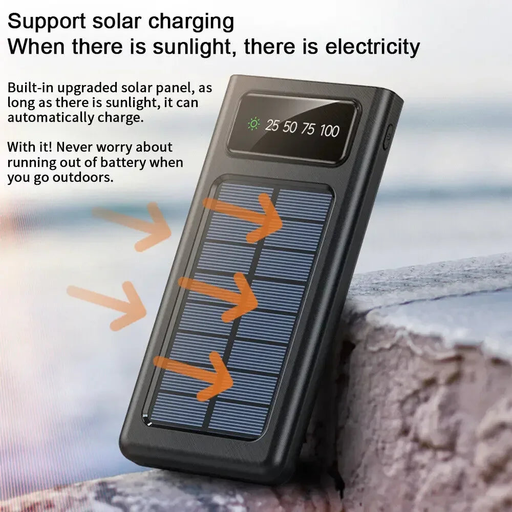200,000mAh Solar Power Bank with 4 Built-In USB Cables — Apocalypse Charger — view 4 of power banks