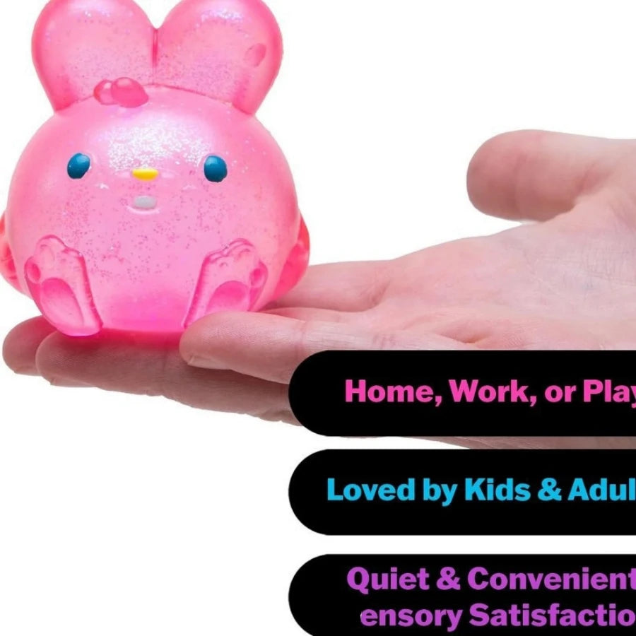 Ice Cube Sensory Fidget Toy — Squishy Stress-Relief Rabbit Squeeze Toy — view 3 of toys