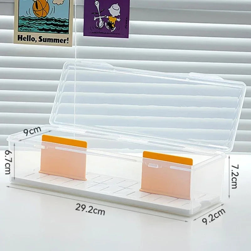 Storage Organizer Game Card Display Box — Clear Plastic 550+ Card Holder with Adjustable Dividers — view 6 of storage & organisation