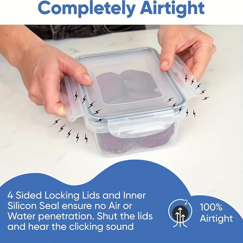 48PCS Leakproof Food Storage Containers Set – BPA-Free Stackable Meal Prep Boxes