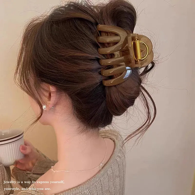 Pumpkin Hair Claw Clip — Matte Sweet Jaw Clip for Women's Thick & Fine Hair — view 4 of hair accessories