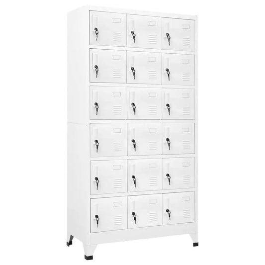 Compartment Metal Locker Cabinet – Durable Storage Solution (35.4"x15.7"x70.9")