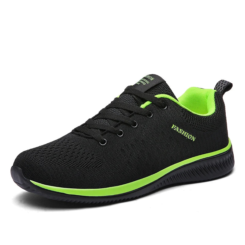 Men's Knit Sneakers — Running Walking Sock-Fit Athletic Gym Lightweight Trainers — view 8 of sneakers