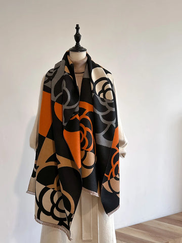Pashmina Scarf Quiet-Luxury Everyday Wrap — Soft Cashmere-Feel Thick Warm Winter Blanket Shawl — view 1 of scarves & wraps