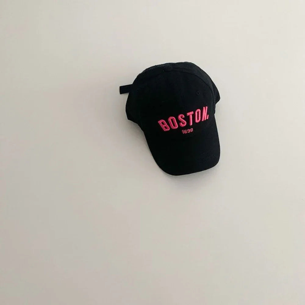 Kids Embroidered Letters Baseball Cap - Korean-Style Varsity Cap for Boys & Girls — view 10 of kids baseball caps