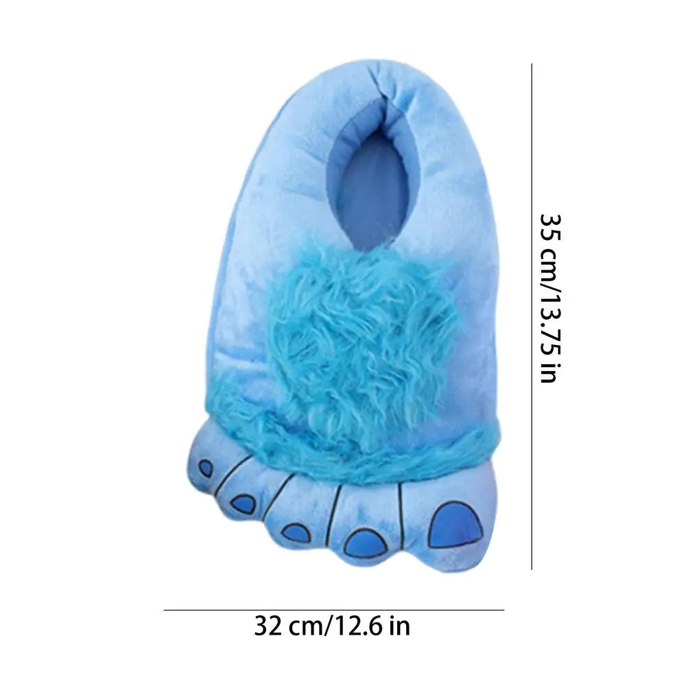 Big Foot Novelty Slippers — Oversized Plush Indoor House Shoes — view 8 of sandals & slides