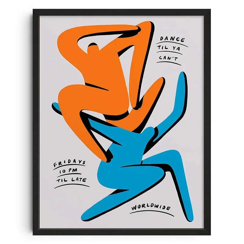 Retro Abstract Nourishing Soul Canvas Poster &mdash; Classic Wall Art for Living Room Decor — view 19 of wall art & prints