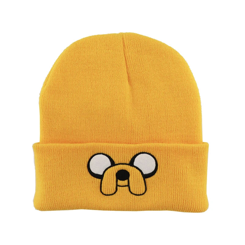 Puppy Pattern Knitted Hat - Embroidered Kids Beanie with Ear Flaps — view 6 of kids hats