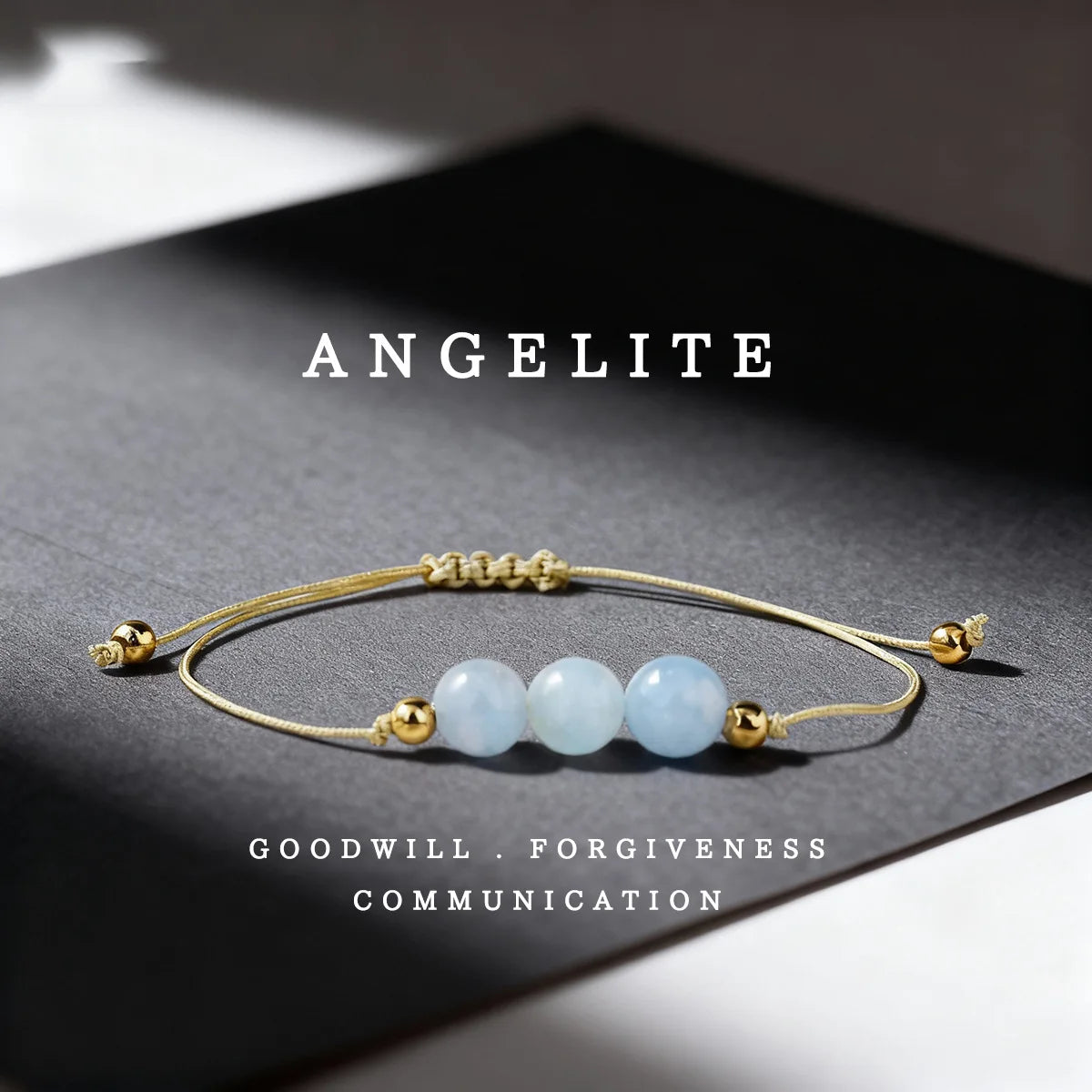 Crystal & Gemstone Amethyst Bracelet — Natural Woven Bead String Crystal Jewelry — view 6 of crystal & gemstone
