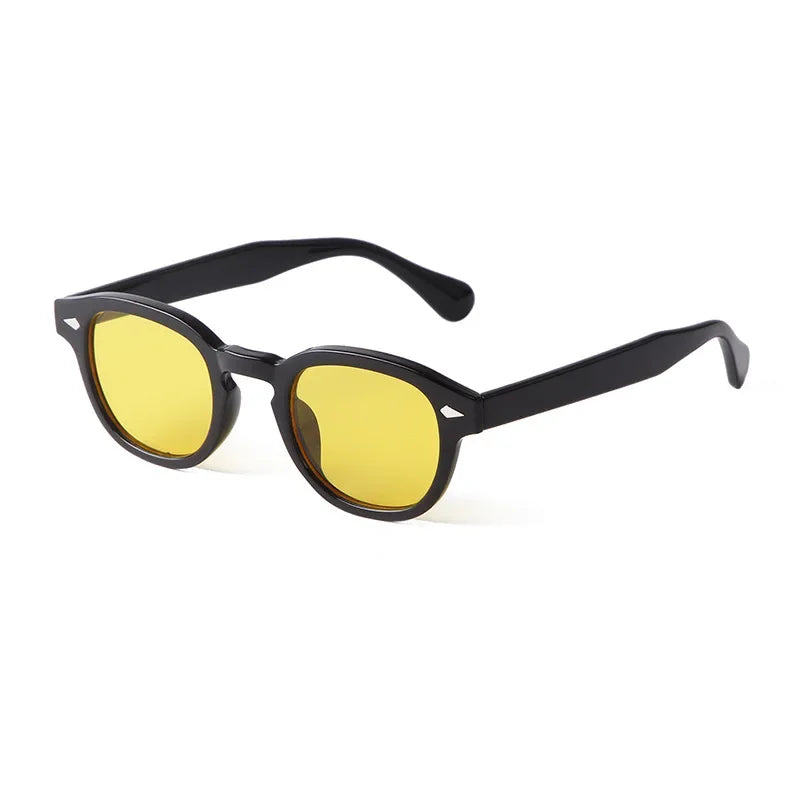 Vintage Round Shell Sunglasses for Women, Retro Rivet, UV400