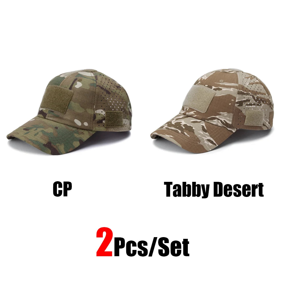 Camouflage Baseball Cap Outdoor — Tactical Sun Protection Hunting Hiking Fishing Men's Hat — view 19 of hats & caps