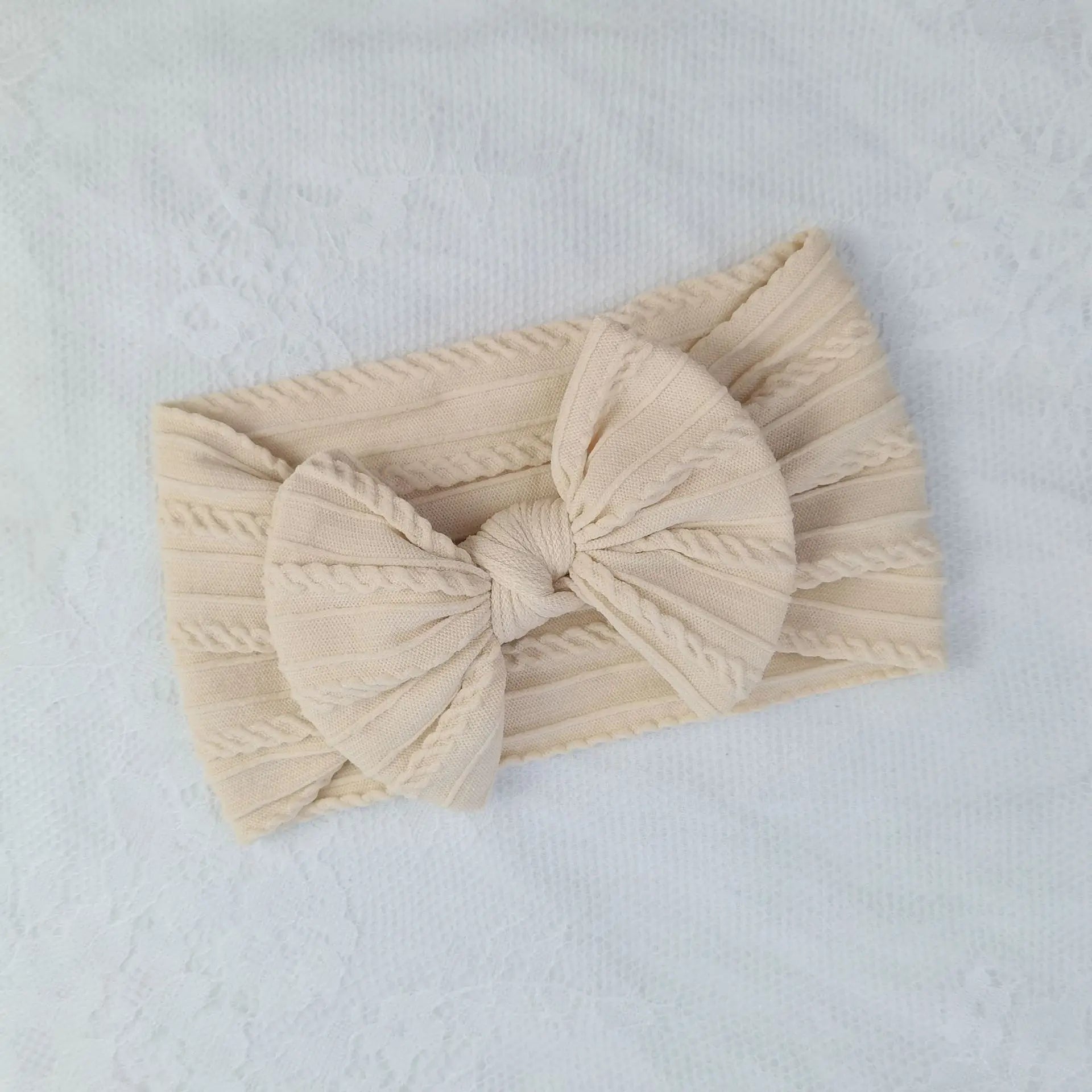 1/3Pcs Solid Color Baby Headband Bow Children Hair Band Elastic Nylon Newborn Soft Turban Headwrap Kid Hair Accessories — view 7 of product