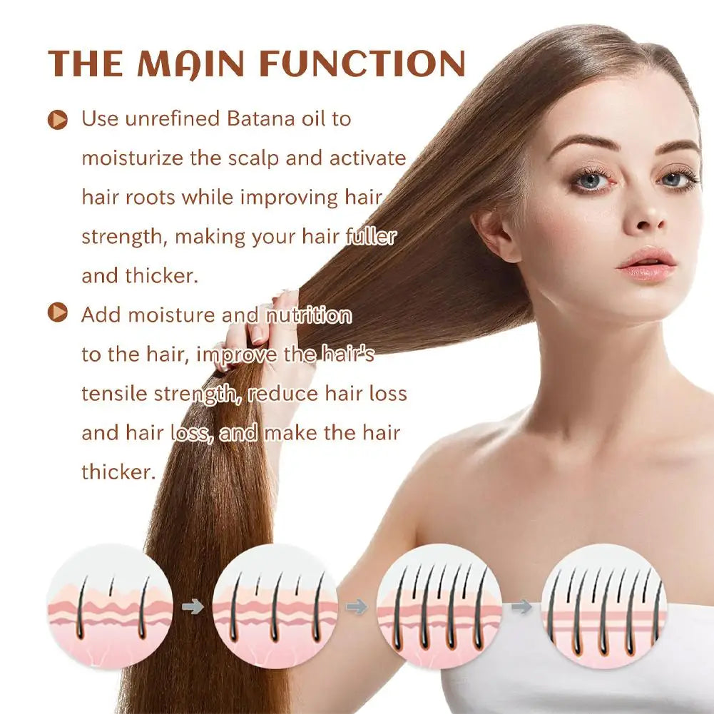 120g Batana Oil Hair Treatments Hair Mask Moisturize And Repair Hair Root For Hair Growth Healthier Thicker Hair Care