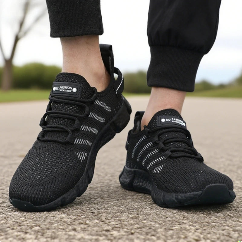 Men's Soft-Sole Running Sneakers — Lightweight Mesh Breathable Casual Trainers — view 8 of sneakers