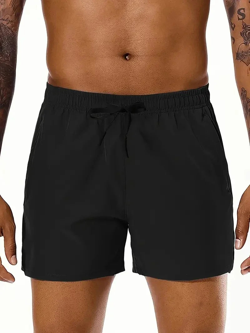 Men's Summer Beach Shorts, Elastic Waist with Double Pockets — view 7 of shorts