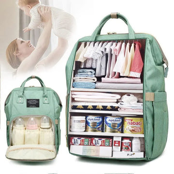 Waterproof Diaper Bag Backpack - Large-Capacity Parent Travel Bag — view 1 of diaper bags &amp; changing