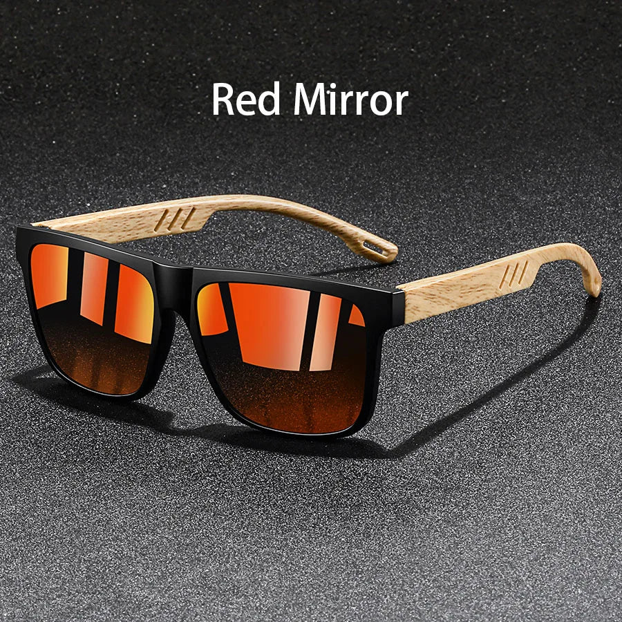 Vintage Square Frame Sunglasses, UV400 for Driving & Fishing — view 7 of sunglasses