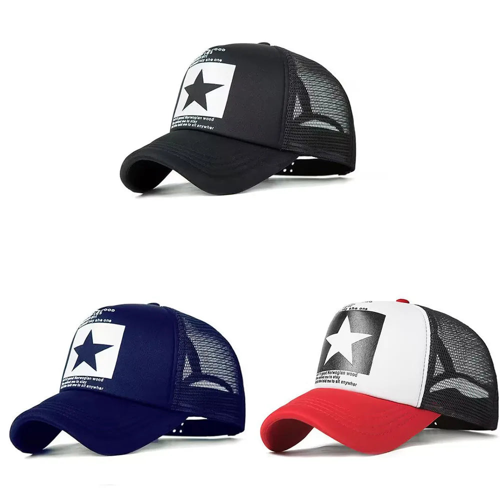 Snapback Mesh Trucker Hat — Y2K Dad-Cap Hip-Hop Streetwear Outdoor Casual Sun Hat — view 11 of hats & caps