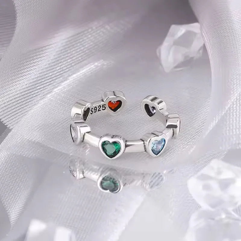 VENTFILLE Women's 925 Sterling Silver Flower Ring — Hollow Retro Fine Jewelry Gift