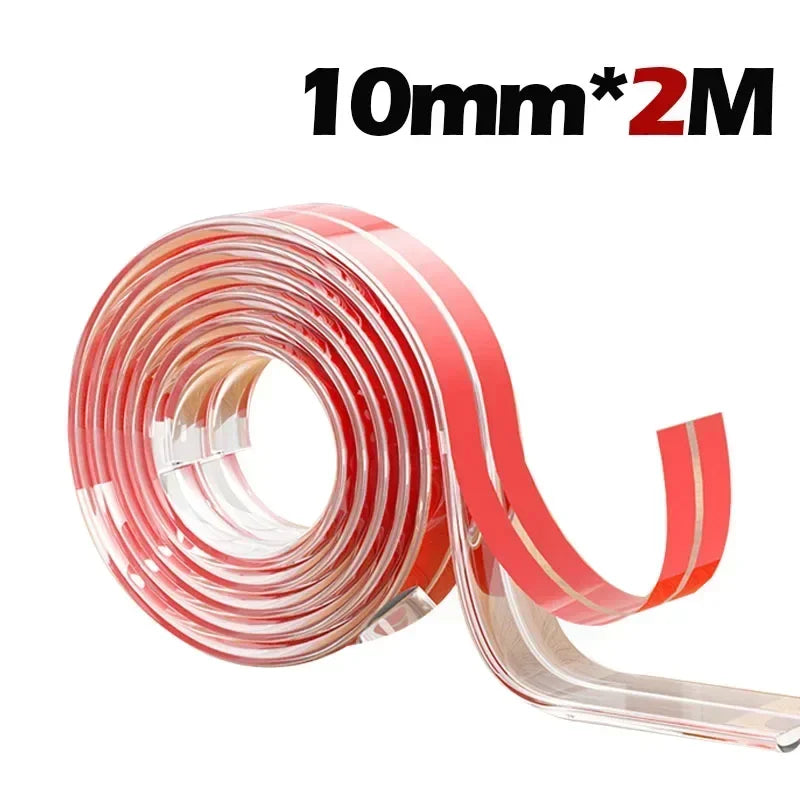 Transparent Baby Edge Protection Strip - Anti-Bump Furniture Guard with Tape — view 18 of baby safety