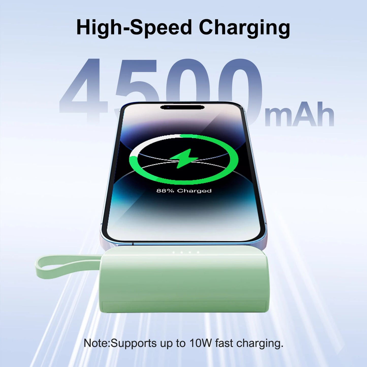 Mini Capsule 4500mAh Power Bank for iPhone 15/16 Lipstick-Sized Dual USB-C — view 3 of power banks