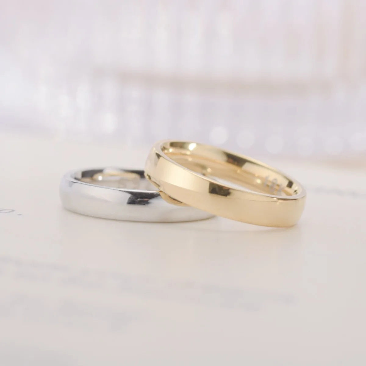 Women's Gold Plated Wedding Ring — Fashion Couple's Engagement Jewelry Gift