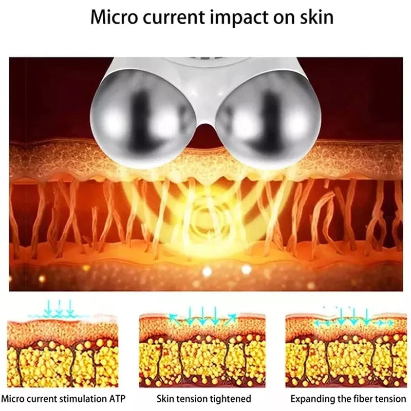Microcurrent EMS Facial Massager Roller – Anti-Wrinkle Face Lifting & Skin Tightening Tool — view 4 of beauty & personal care
