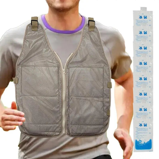 Ice Cool Cooling Vest &mdash; Summer Adjustable Heat-Relief Body Cooler — view 1 of sports & fitness