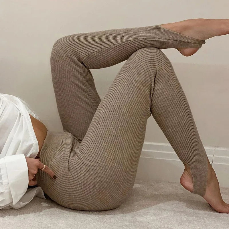 Speckled Seamless Workout Leggings — High-Waisted Soft-Knit Tights for Women — view 12 of sports & fitness