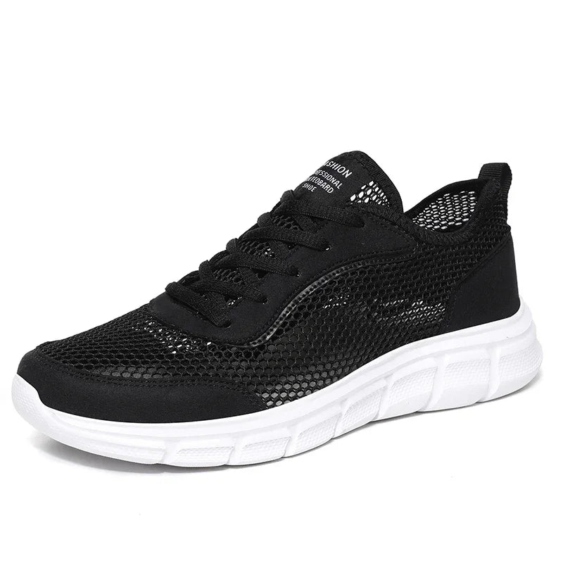 All-Season Men's Mesh Sneakers — Breathable Lace-Up Summer Walking Casual Shoes — view 8 of sneakers