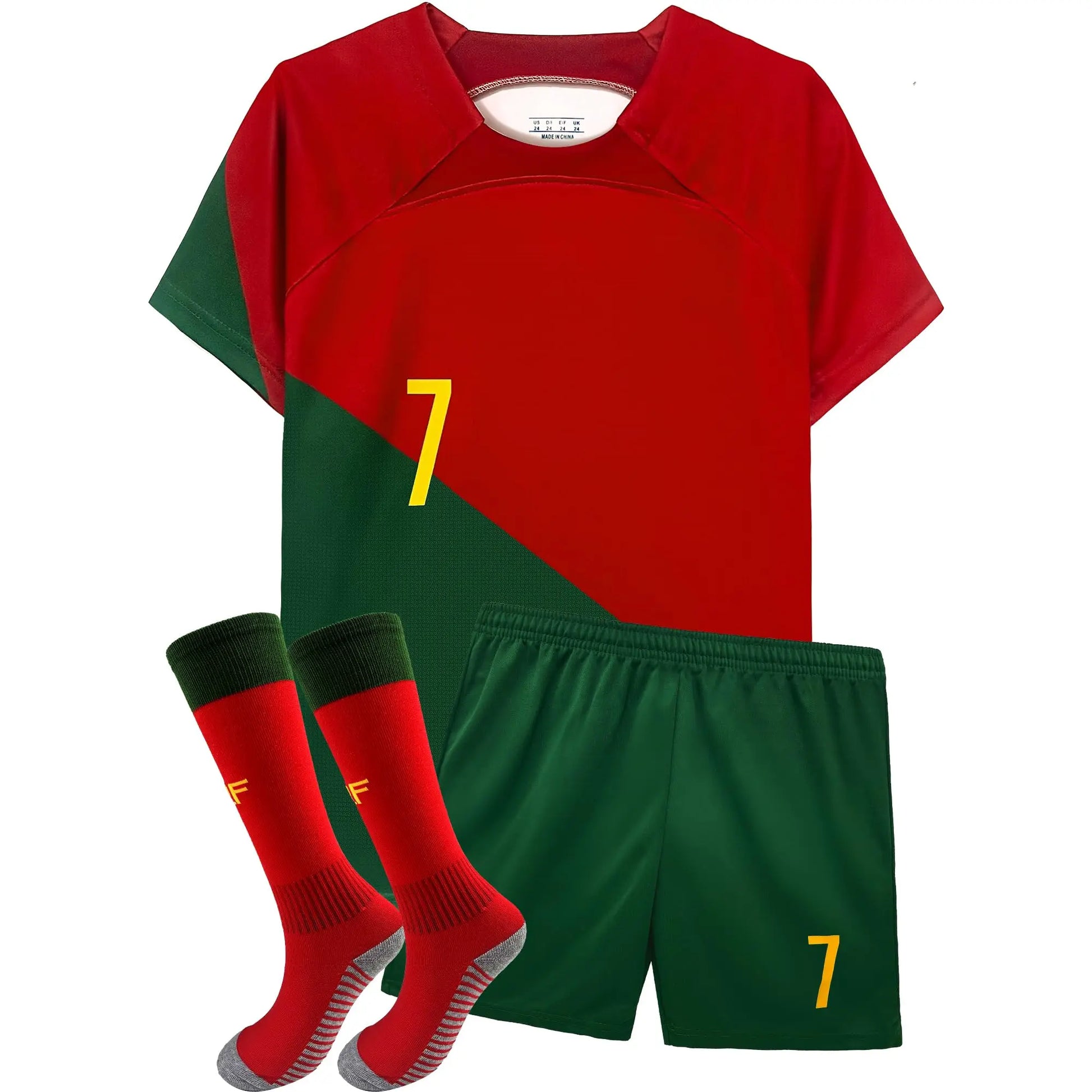 Boys Soccer Jersey & Shorts Set - Youth Training Uniform Kit — view 1 of boys sets