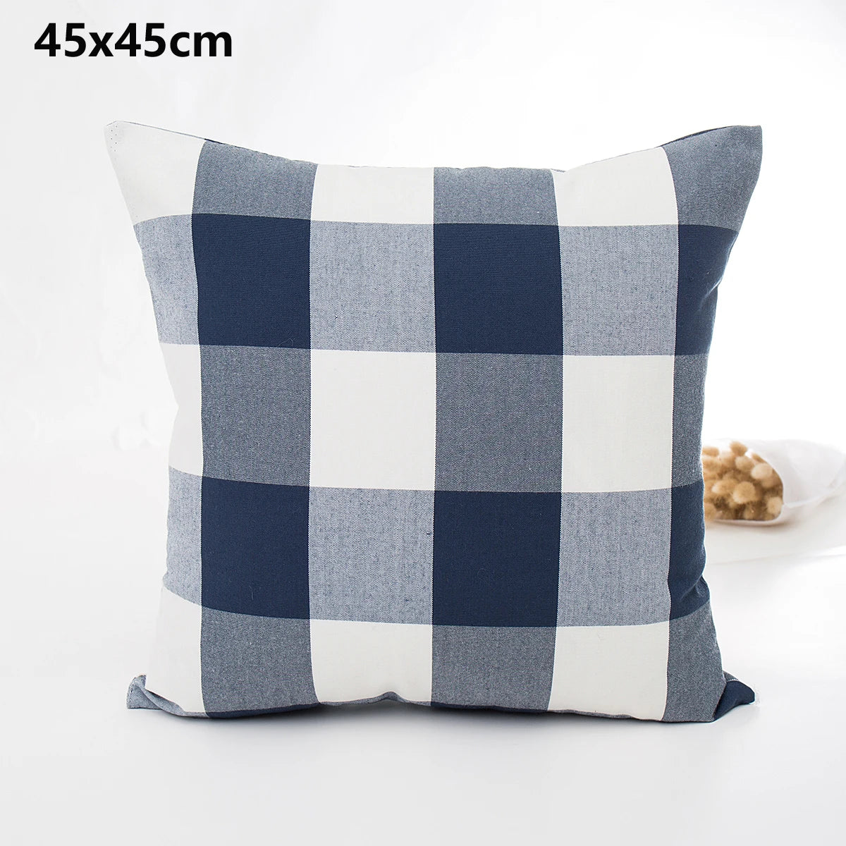Plaid Sofa Cushion Cover &mdash; 30&times;50 &amp; 45&times;45 cm Multi-Color Stripe Pillowcase — view 11 of cushion covers & pillow cases