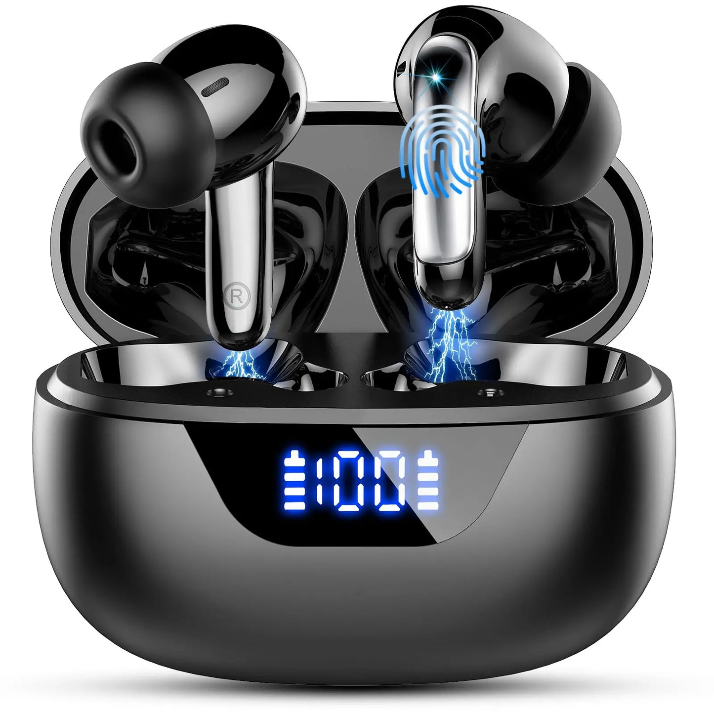 Bluetooth 5.3 wireless in-ear stereo earphones with ENC clear call microphones