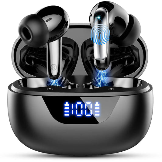 Bluetooth 5.3 wireless in-ear stereo earphones with ENC clear call microphones