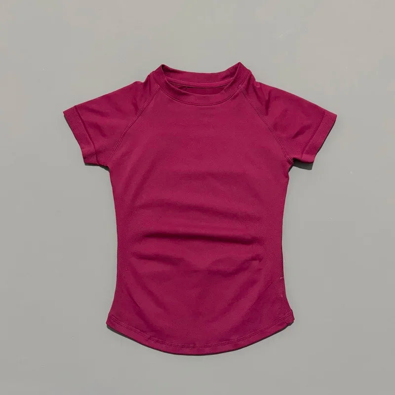 Impact Seamless Yoga Top &mdash; Women&rsquo;s Short-Sleeve Workout Shirt for Running &amp; Sports — view 17 of sports & fitness