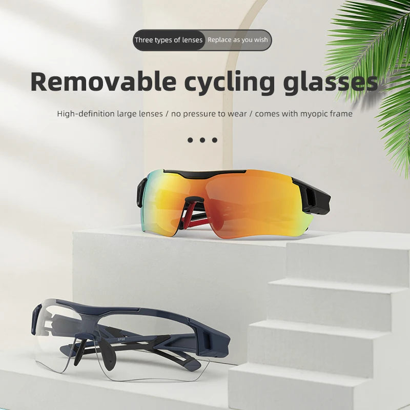 Polarized Sport Cycling Sunglasses — Men's UV400 MTB & Road Bike Glasses — view 2 of sunglasses