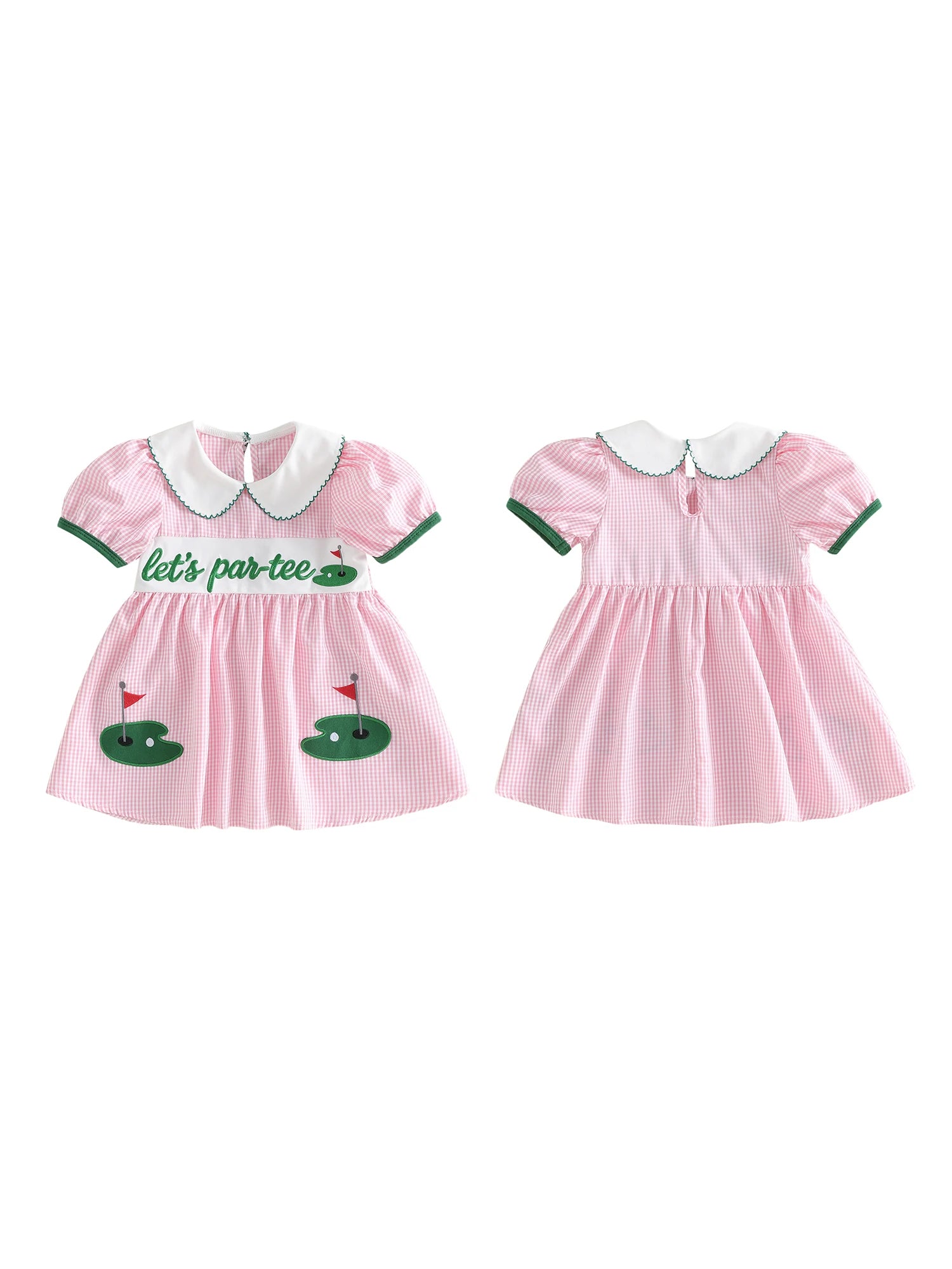 Infant Girls Floral Print Dress - Bowknot Waistband Ruffled Hem Dress — view 3 of infant dresses