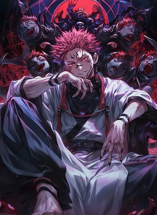 Jujutsu Kaisen Retro Canvas Poster — Japan Anime Wall Art for Game Room & Home