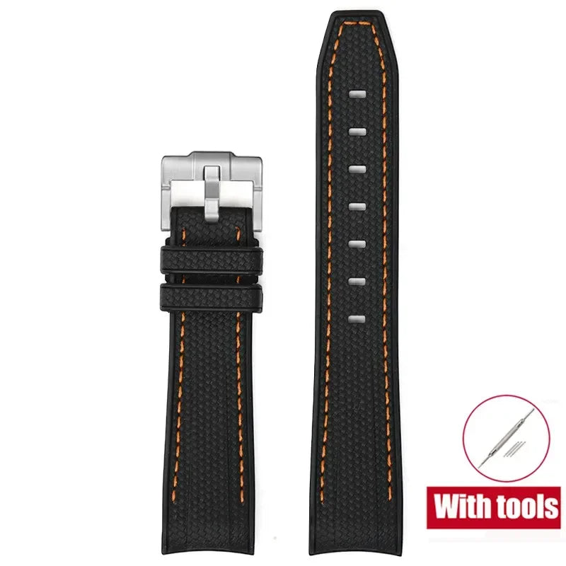 MoonSwatch Diving Strap — 20mm Curved-End Rubber Watch Band for Omega x Swatch