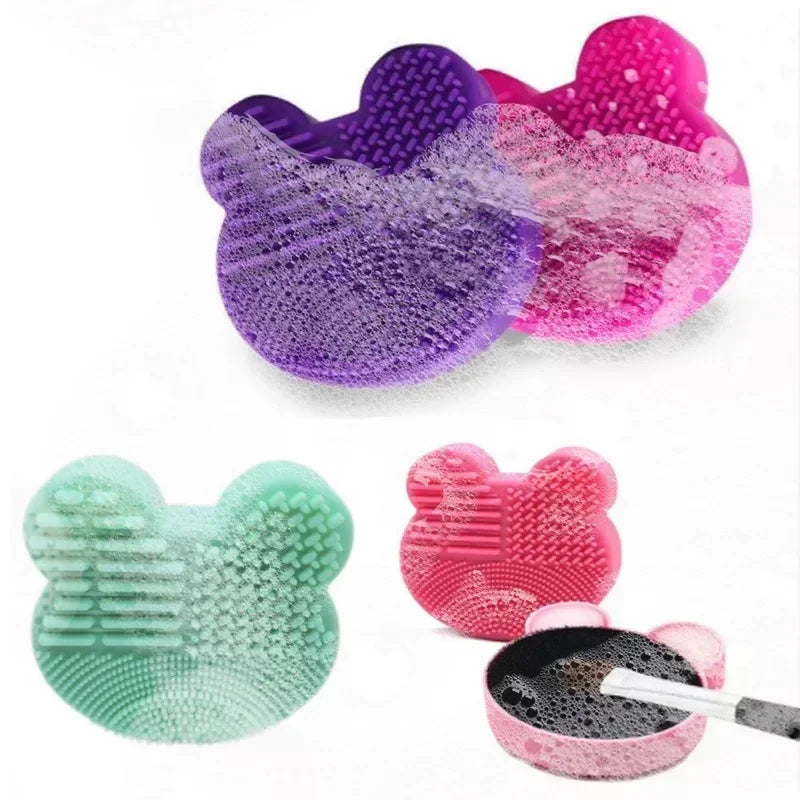 Makeup Brush Cleaner Pad (1PC) – Universal Silicone Washing Mat for Deep Cleaning Brushes — view 4 of beauty & personal care