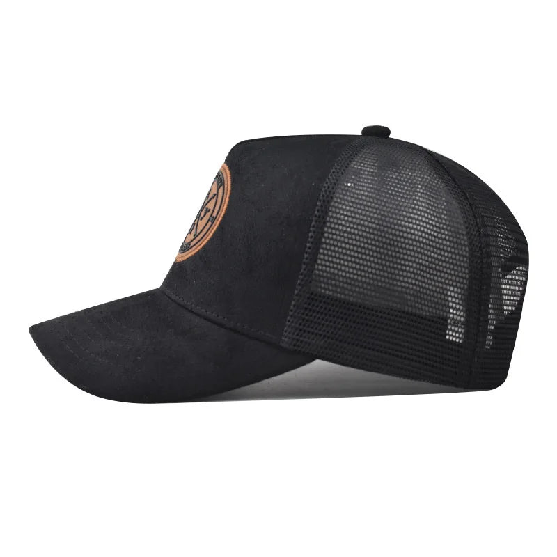 Summer Mesh Baseball Cap ENJOY LIFE — Breathable Snapback Trucker Hip-Hop Patch Hat Unisex — view 5 of hats & caps