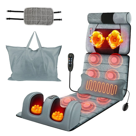Full-Back Electric Massage Mat — Vibrating Heated Infrared Cushion — view 1 of recovery & massage