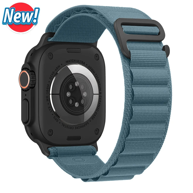 Alpine Loop Strap for Apple Watch Ultra — Nylon Hook Band 42/45/46/49mm