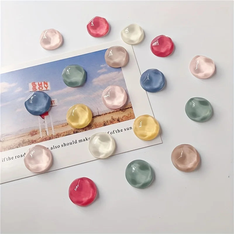 Home Decor Geometric Ripple Fridge Magnets — 8 Pcs Colorful Whiteboard & Message Board Magnets — view 2 of home decor
