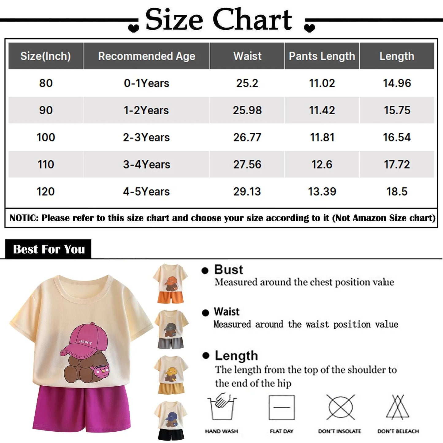 Boys Tracksuit 2-Piece Set - Bear Tee & Shorts Summer Outfit — view 6 of boys sets